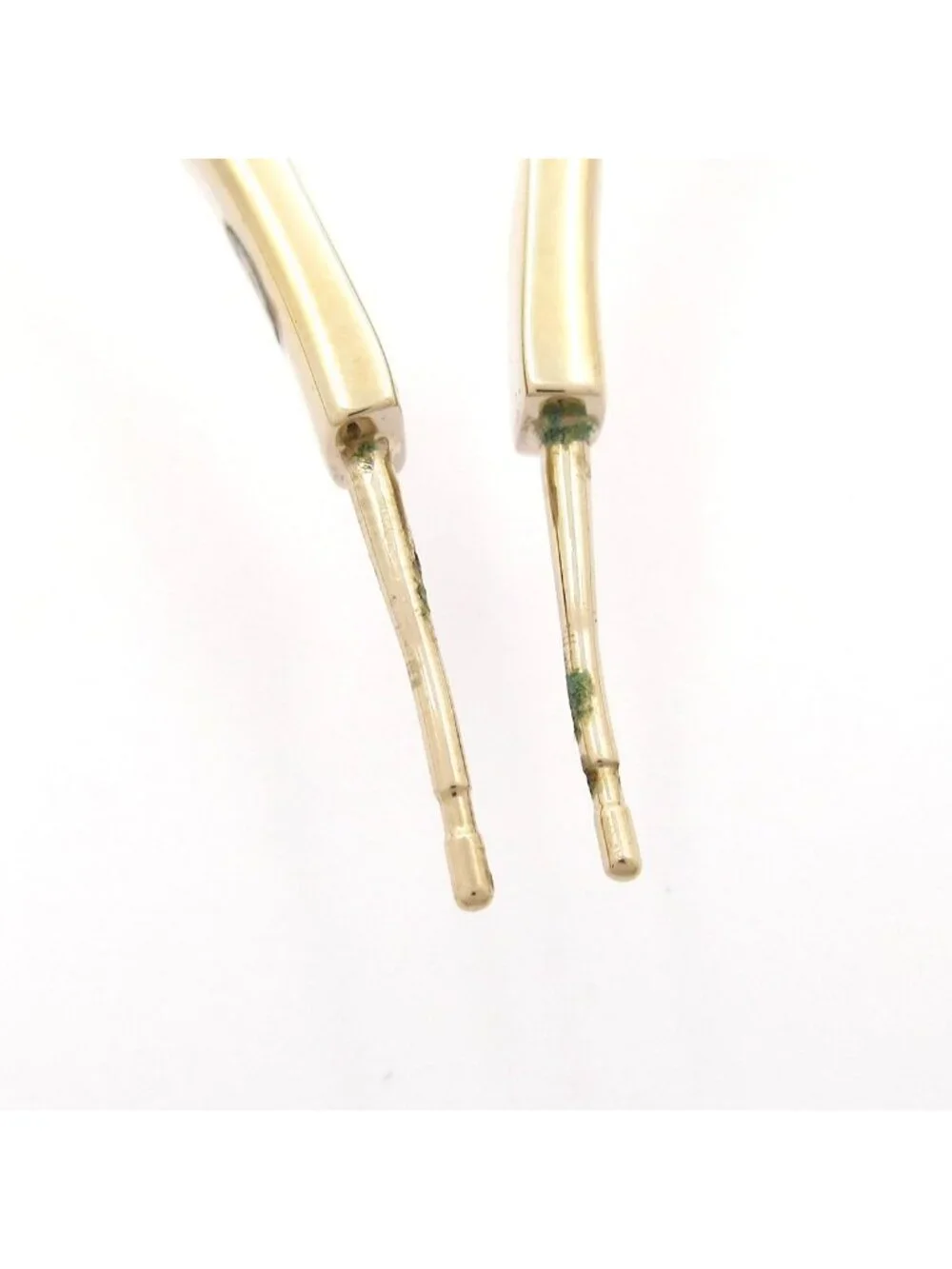 Chanel Earrings Gold Hoop CC Logo